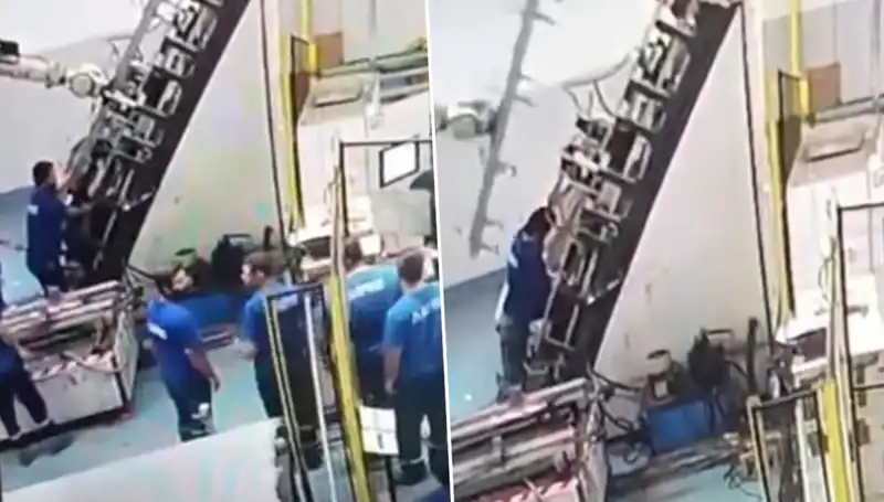 Fabrikada Şok Edici Kaza: Makine Adamın Sırtına Saplandı!