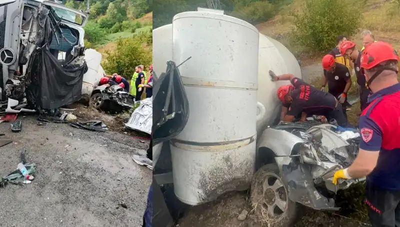 Beton Mikseri Kazası: Otomobilin Üzerine Devrildi, 1 Kişi Hayatını Kaybetti