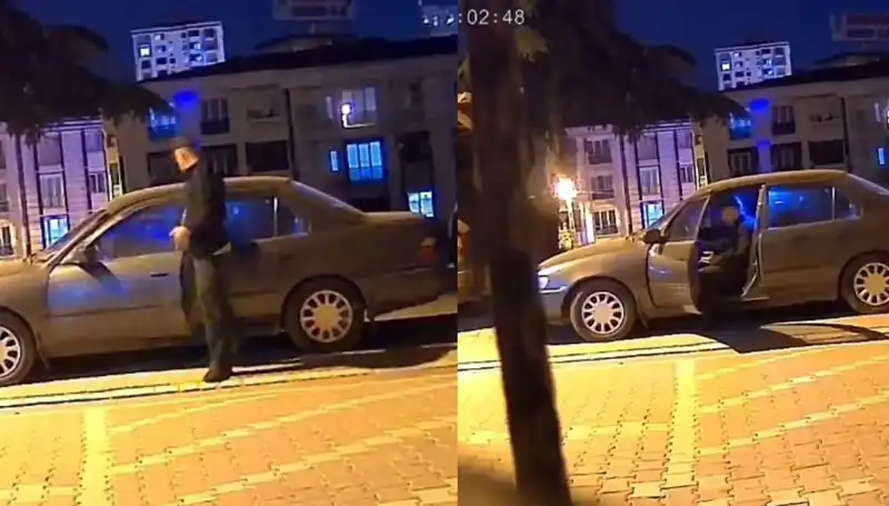 Park Halindeki Otomobili Saniyeler İçinde Çalan Hırsızın Yöntemi Şoke Etti